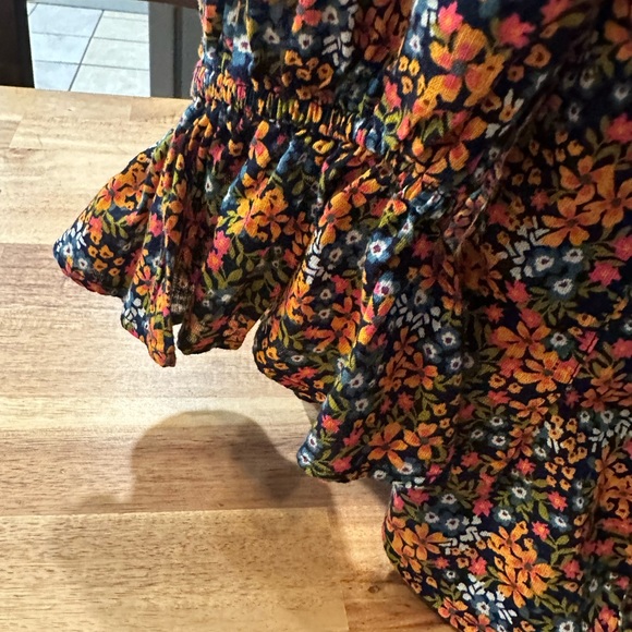 Free People Floral Puff Sleeve Too| Size XS - Picture 2 of 10